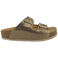 Schuhe Damen Pantoffel Plakton BETA MET Gold