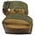 Schuhe Damen Pantoffel Plakton SO ROCK AFELPADO LIGH KHAKI 717 X Vert Grün