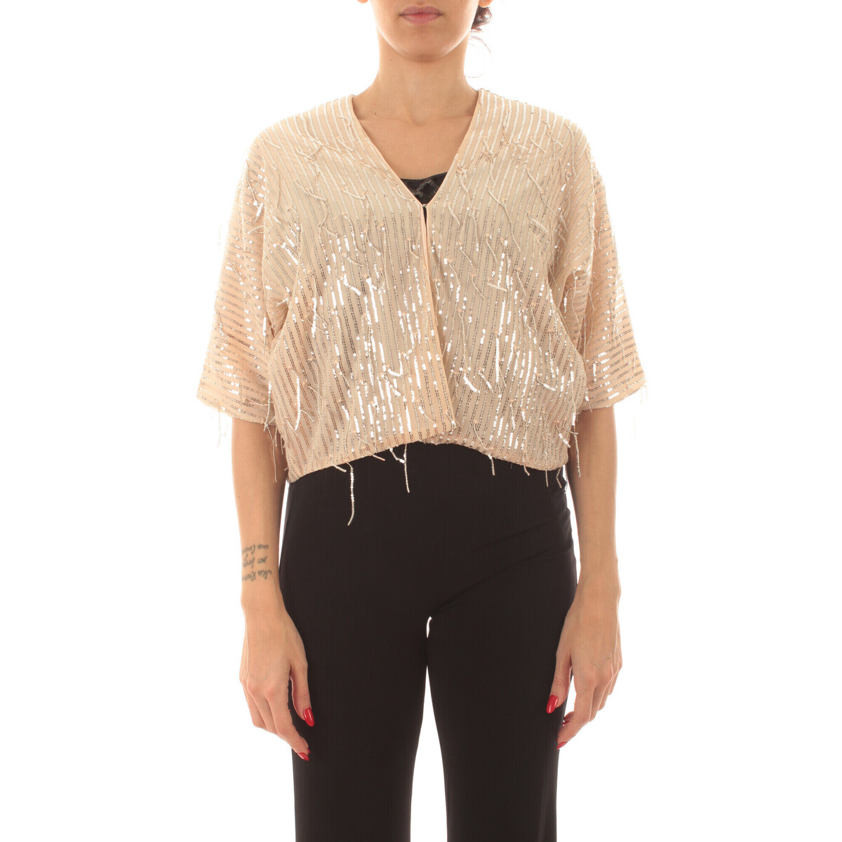 Kleidung Damen Strickjacken Emme Marella 25157310322 Weiss