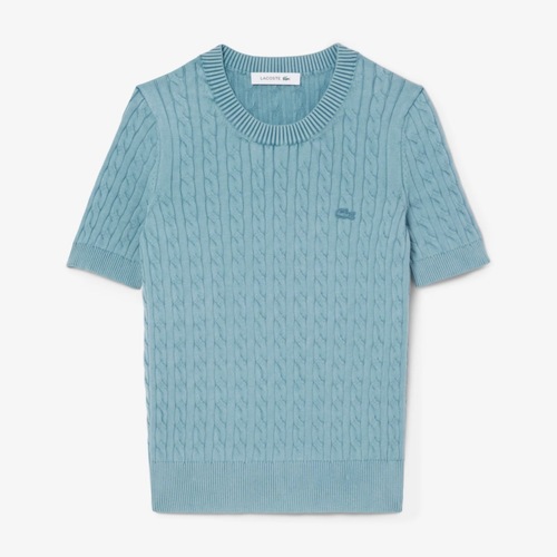 Kleidung Damen Pullover Lacoste SWEATER Blau