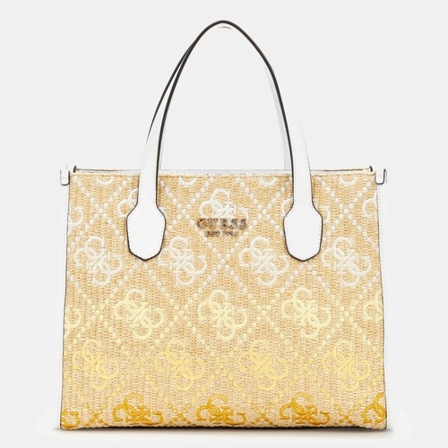 Taschen Damen Taschen Guess SILVANA 2 COMP TOTE Weiss