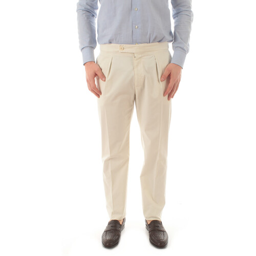Kleidung Herren 5-Pocket-Hosen Incotex 1W0083-9098B Weiss