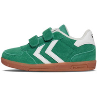 Schuhe Kinder Sneaker hummel Baskets bébé  Victory Suede II Grün
