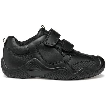 Schuhe Kinder Sneaker Geox Baskets enfant  Wader Schwarz