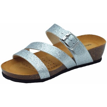 Schuhe Damen Sandalen / Sandaletten Geox D551AA Sthellae Silbern