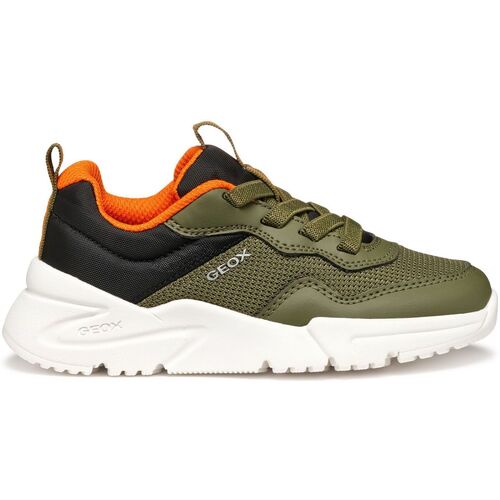 Schuhe Jungen Sneaker Geox Baskets enfant  Loftus A Schwarz