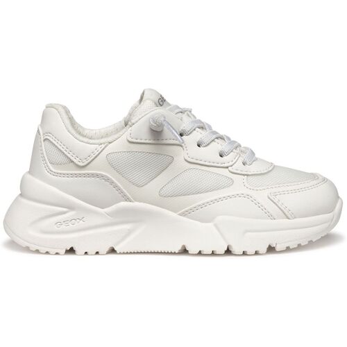 Schuhe Mädchen Sneaker Geox Baskets fille  Loftus A Weiss