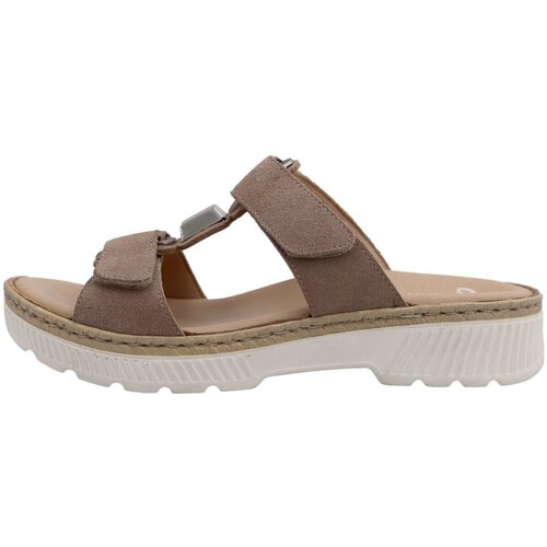 Schuhe Damen Pantoletten / Clogs Ara Pantoletten PanProfilsohleSanfVelour 12-39103-08 Beige