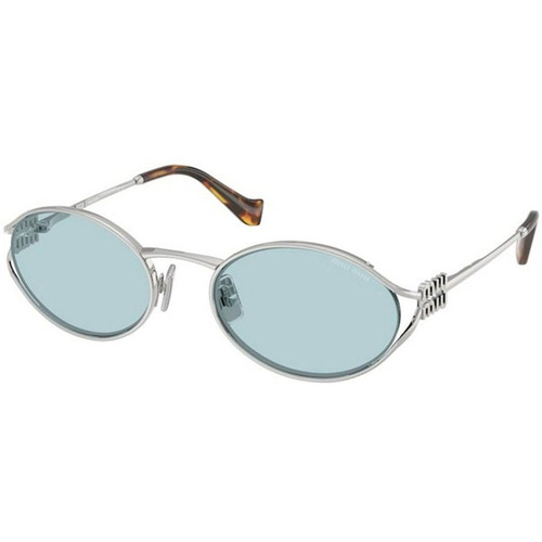 Uhren & Schmuck Damen Sonnenbrillen Miu Miu Sonnenbrille Miu Miu MU52YS 1BC20R Silbern