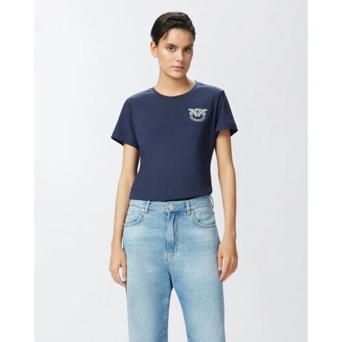 Kleidung Damen T-Shirts & Poloshirts Pinko NAMBRONE 103320 A2G7-G1A Blau