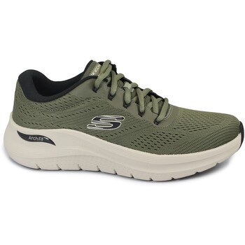 Schuhe Herren Indoorschuhe Skechers SKE-CCC-232700-OLBK Grün