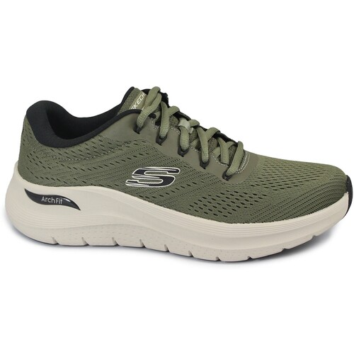 Schuhe Herren Indoorschuhe Skechers SKE-CCC-232700-OLBK Grün