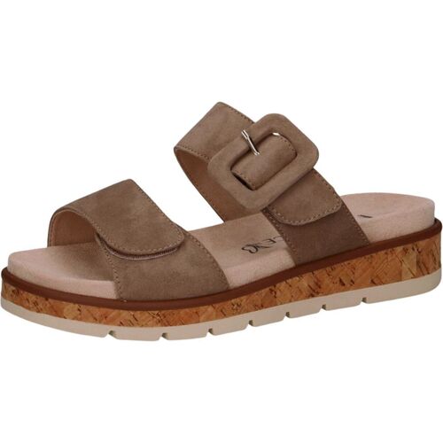 Schuhe Damen Pantoletten / Clogs Caprice Pantoletten Braun