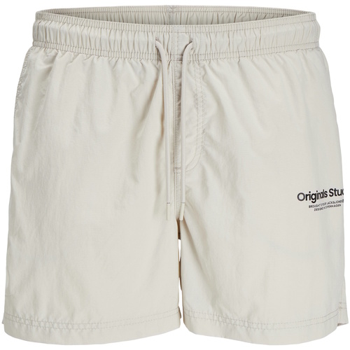 Kleidung Herren Badeanzug /Badeshorts Jack & Jones Badeshorts NAXOS Schwimmshorts Weiss