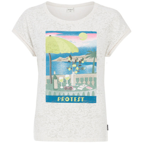 Kleidung Damen T-Shirts Protest T-shirt femme  Elles 25 Beige