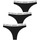 Unterwäsche Damen Strings Björn Borg String femme  Logo (x3) Schwarz