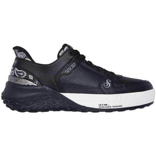 Schuhe Herren Slipper Skechers Slipper SIZZLE SNOOP SIZZLE TOKE SLIP INS 251170 BLK Schwarz