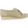 Schuhe Damen Derby-Schuhe Clarks WALLABEE Beige