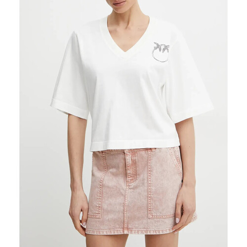 Kleidung Damen 3/4 & 7/8 Jeans Pinko T-SHIRT MOD. SUEZ Art. 104606A2D0 