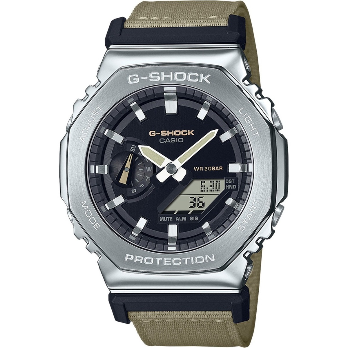Uhren & Schmuck Herren Armbandühre Casio GM-2100C-5AER Silbern