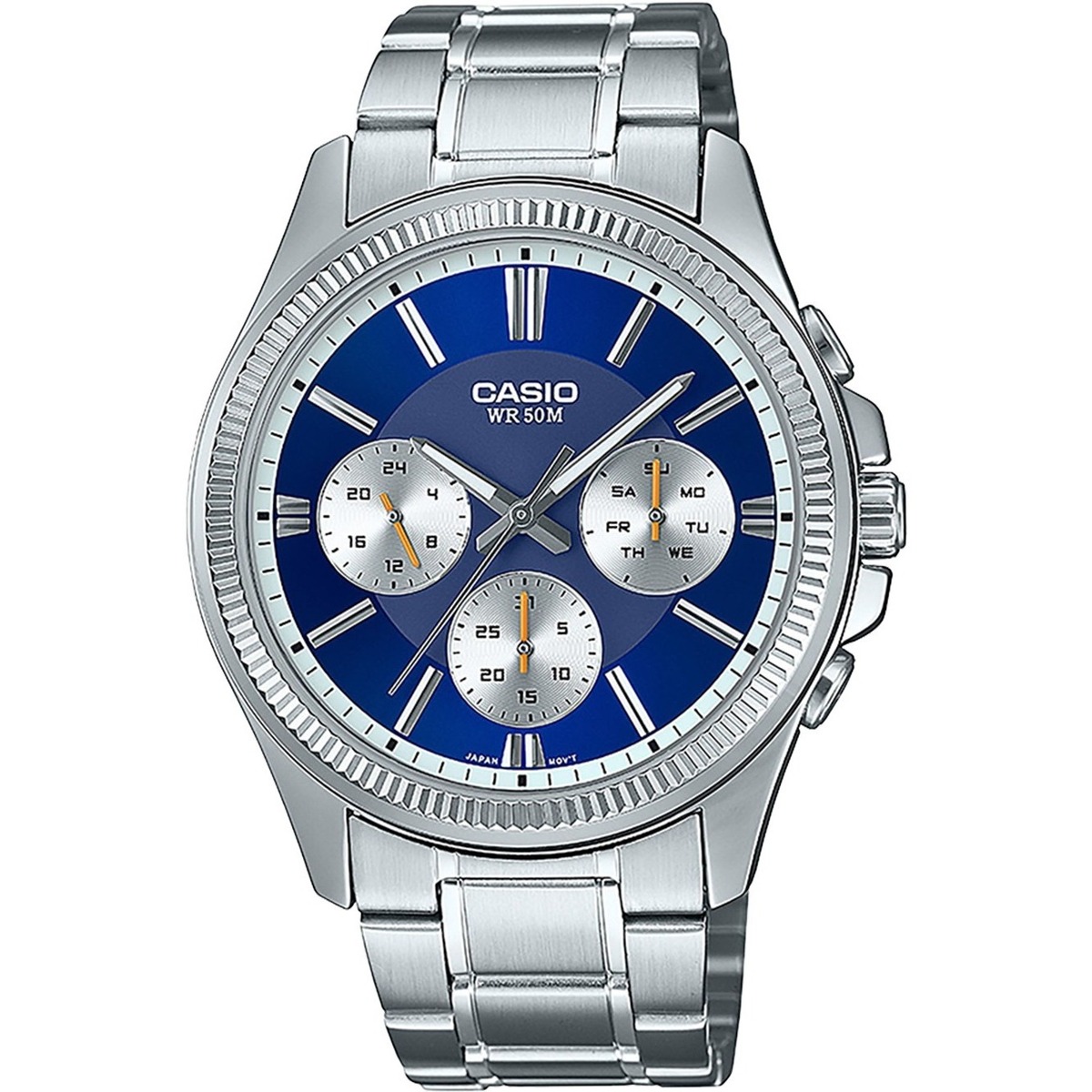 Uhren & Schmuck Herren Armbanduhren Casio MTP-1375PD-2A1VEF Silbern
