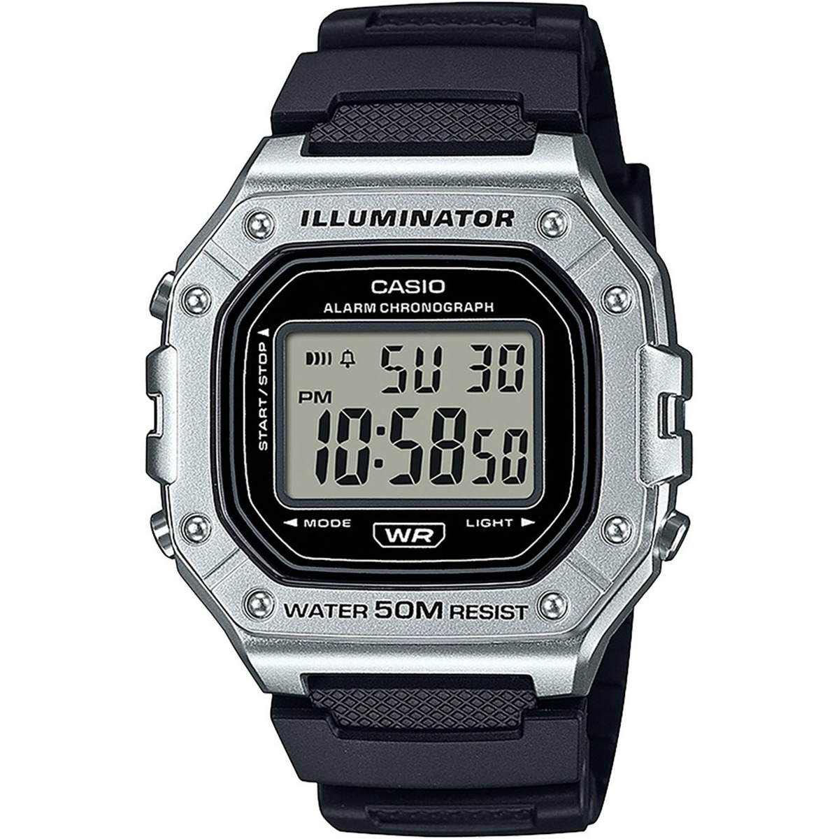 Uhren & Schmuck Herren Armbanduhren Casio W-218HM-7AVEF Silbern