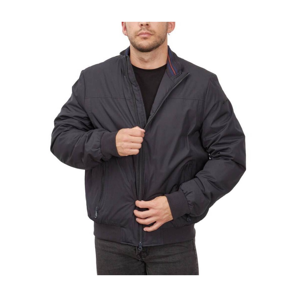 Kleidung Herren Mäntel Geox M0420C T2676 M VINCIT BOMBER Schwarz