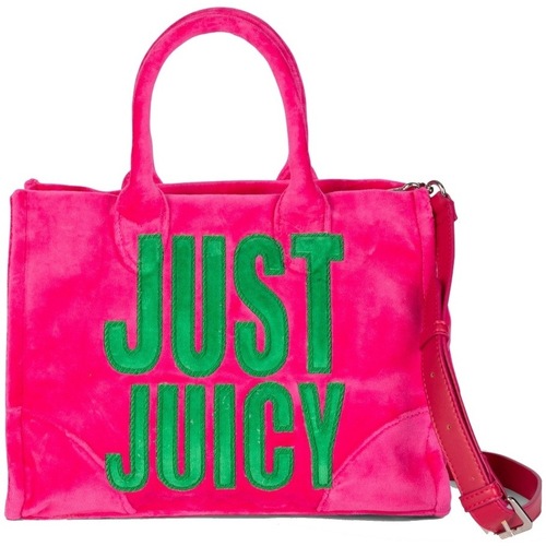 Taschen Damen Taschen Juicy Couture IRIS PATCH VELVET M Rosa