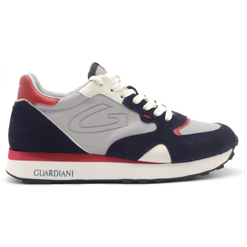 Schuhe Herren Sneaker Alberto Guardiani Wen sneaker camoscio e tessuto Blau