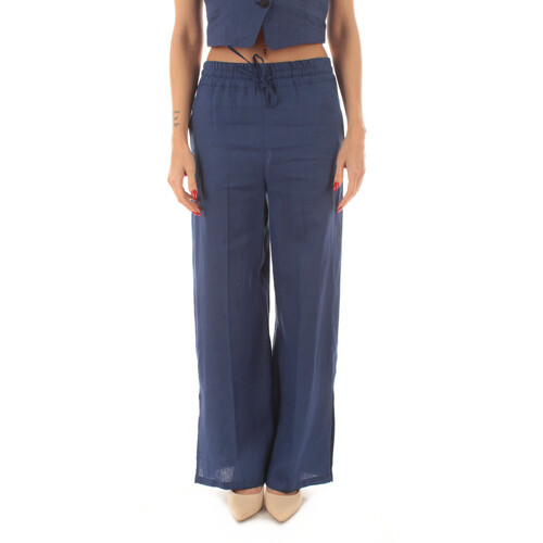 Kleidung Damen Fließende Hosen/ Haremshosen Emme Marella 25151310722 Blau