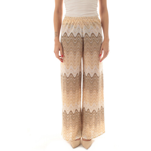 Kleidung Damen Fließende Hosen/ Haremshosen Mc2 Saint Barth AMALIA Beige
