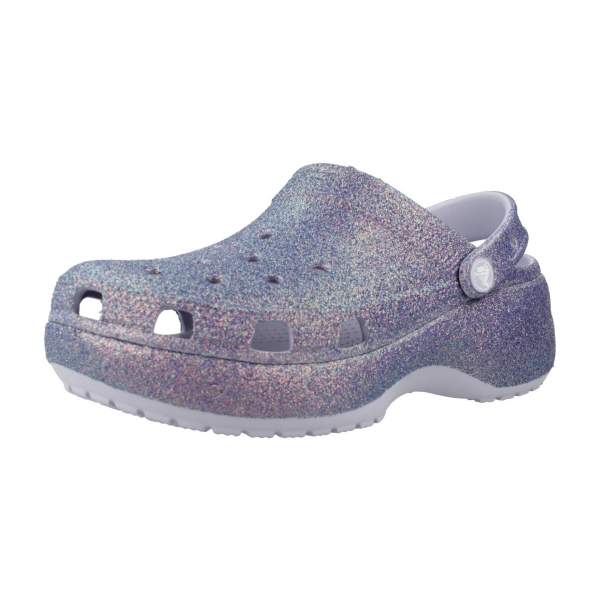 Schuhe Damen Pantoletten / Clogs Crocs PLATFORM IRID GLITTER CLOG Violett