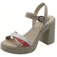Schuhe Damen Sandalen / Sandaletten NeroGiardini E513662D Cristallo Beige Beige
