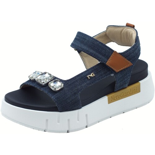 Schuhe Damen Sandalen / Sandaletten NeroGiardini E513691D Blau