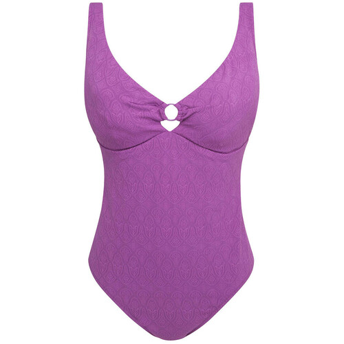 Kleidung Damen Badeanzug Pomm'poire Maillot de bain 1 pièce femme  Lavande Violett