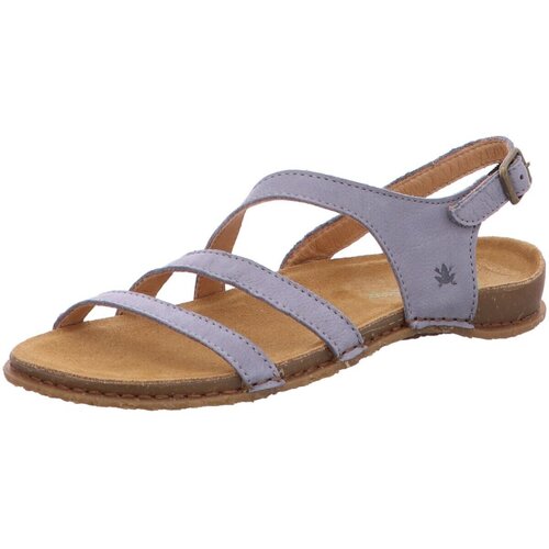 Schuhe Damen Sandalen / Sandaletten El Naturalista Sandaletten Panglao N5811 Nobuck Lavado Denim Blau