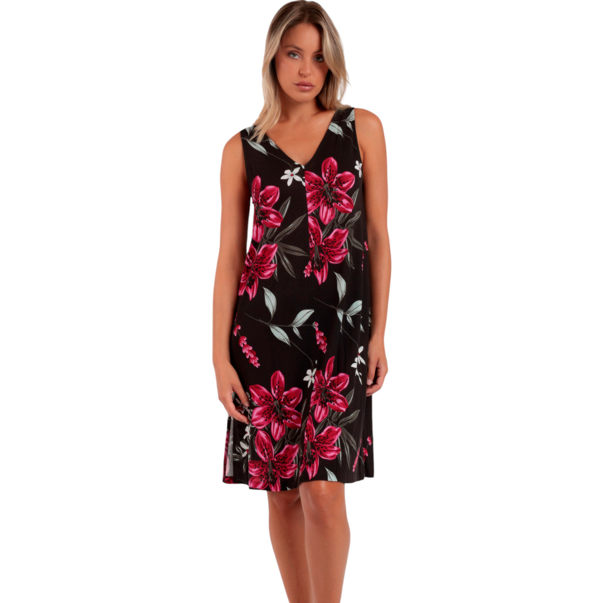 Kleidung Damen Kleider Admas Ärmelloses Sommerkleid Brown Style Braun