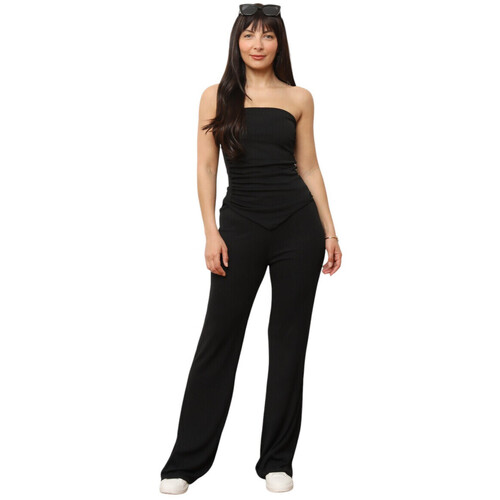 Kleidung Damen Jogginganzüge La Modeuse 75127_P177542 Schwarz