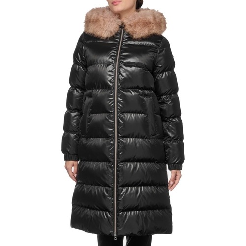 Kleidung Damen Mäntel Geox W BACKSIE Schwarz