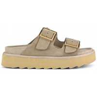 Schuhe Damen Sandalen / Sandaletten Colors of California Platform sandal in leather Beige