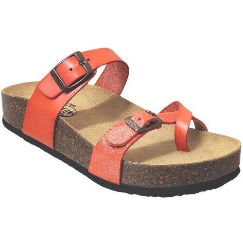 Schuhe Damen Zehensandalen Plakton Cp bombay Orange