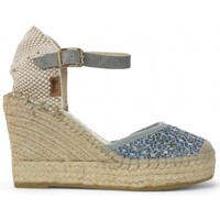Schuhe Damen Leinen-Pantoletten mit gefloch Vidorreta  Blau