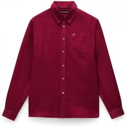 Kleidung Herren Langärmelige Hemden Napapijri G-LINEN LS NP0A4HQ2-R1E1 TIBETAN RED Rot