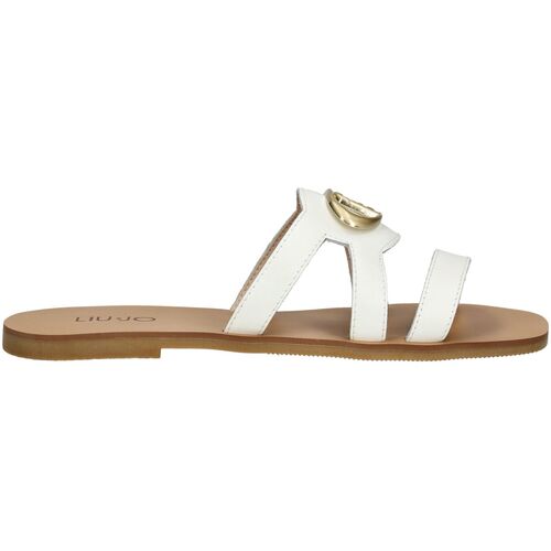 Schuhe Damen Pantoffel Liu Jo Pantoletten Weiss