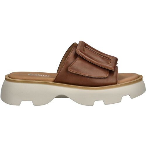 Schuhe Damen Pantoffel Gabor Pantoletten Braun