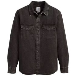 Kleidung Herren Langärmelige Hemden Levi's A1919 0054 RELAXED FIT-CAVA WASHED BLACK Schwarz
