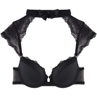 Unterwäsche Damen Schwangerschafts- und Still-BHs Pomm'poire Soutien-gorge ampliforme push moulé femme  Noeud Pap Schwarz