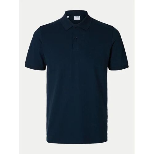 Kleidung Herren T-Shirts & Poloshirts Selected 16095851 ATLAS-DARK SAPPHIRE Blau