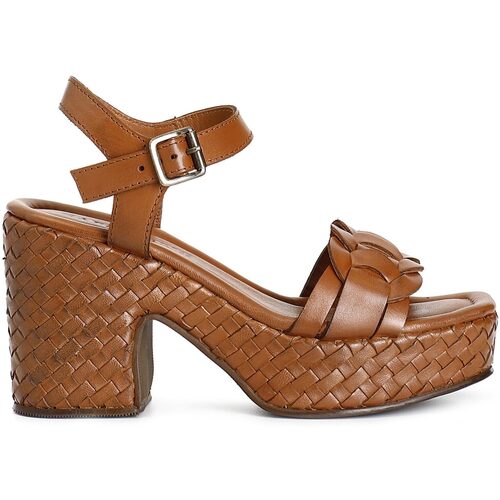 Schuhe Damen Sandalen / Sandaletten Café Noir CNDPE25-HL1051-cuoio Braun