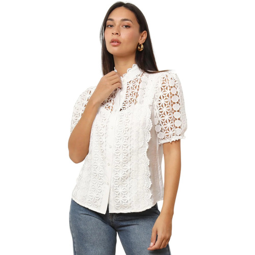 Kleidung Damen Hemden La Modeuse 75180_P176856 Weiss